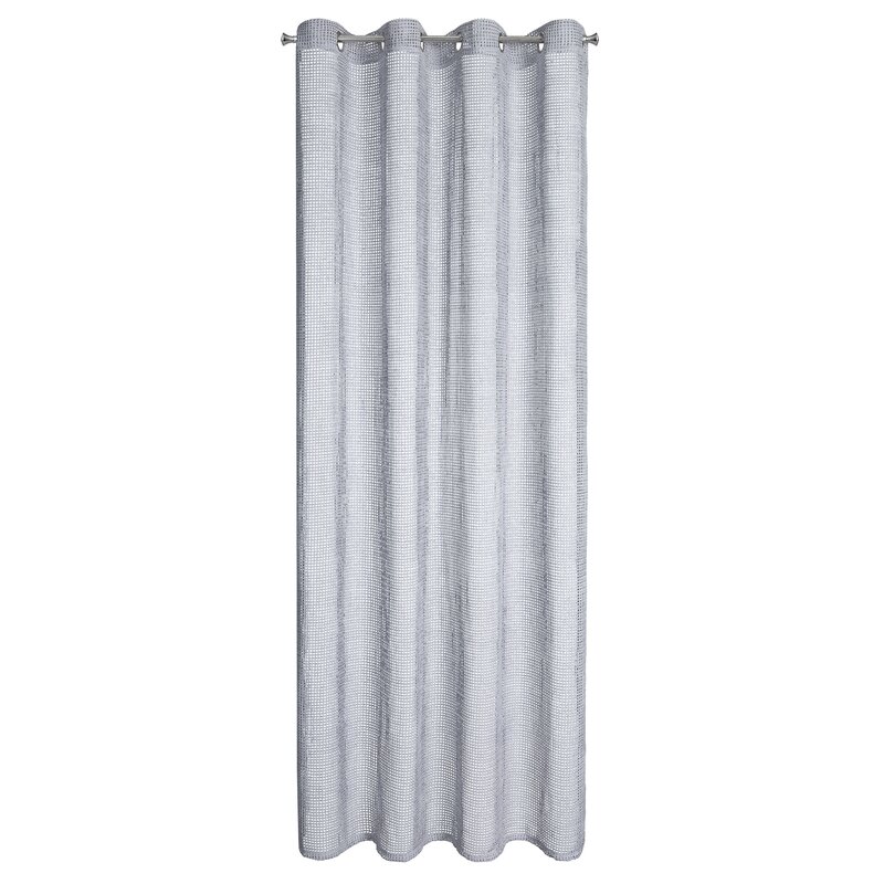 Firana gotowa Neli srebrna 140 x 250 cm – rozprasza światło