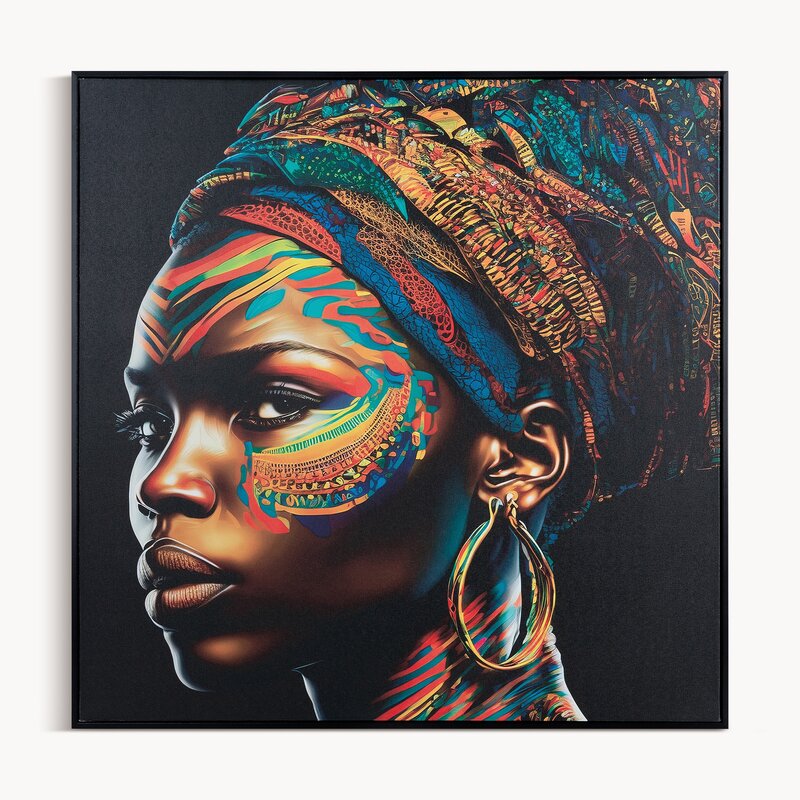 OBRAZ 668 60 X 60 CM CZARNY