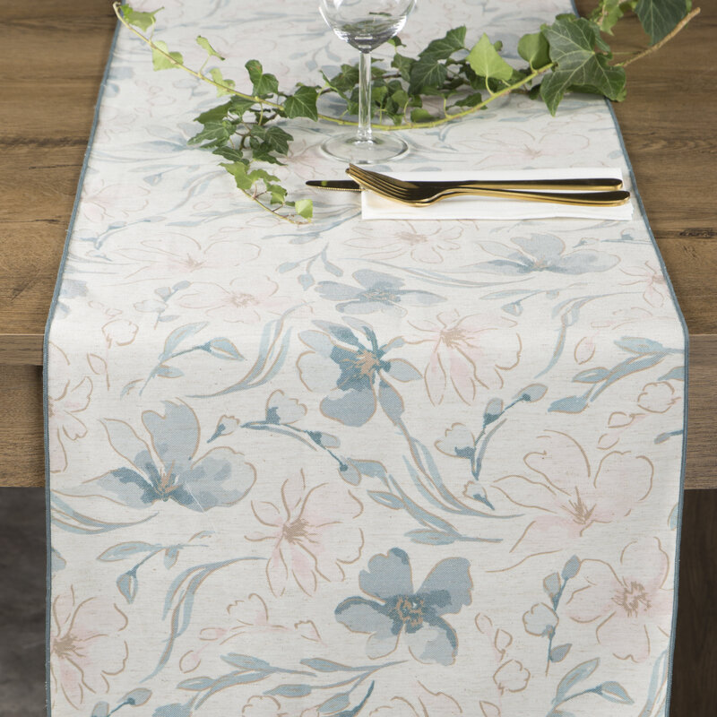Obrus Ines 10 naturalny 40 x 180 cm – wprowadza lekkość