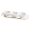 Patera ceramiczna Nina perłowa 27 x 28 x 30 cm – do serwowania przekąsek