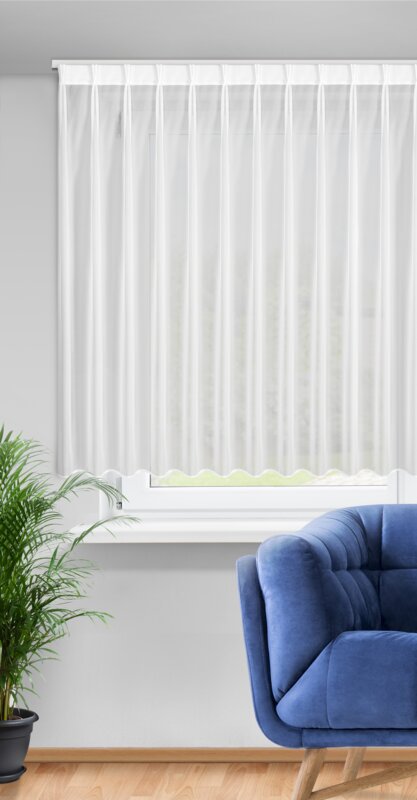 Firana gotowa Lucy biała 230 x 170 cm – miękko się układa
