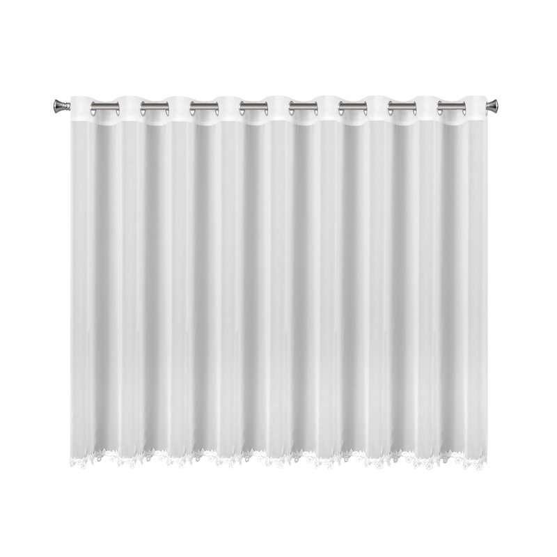 Firana gotowa biała 400 x 140 cm – łatwa w utrzymaniu