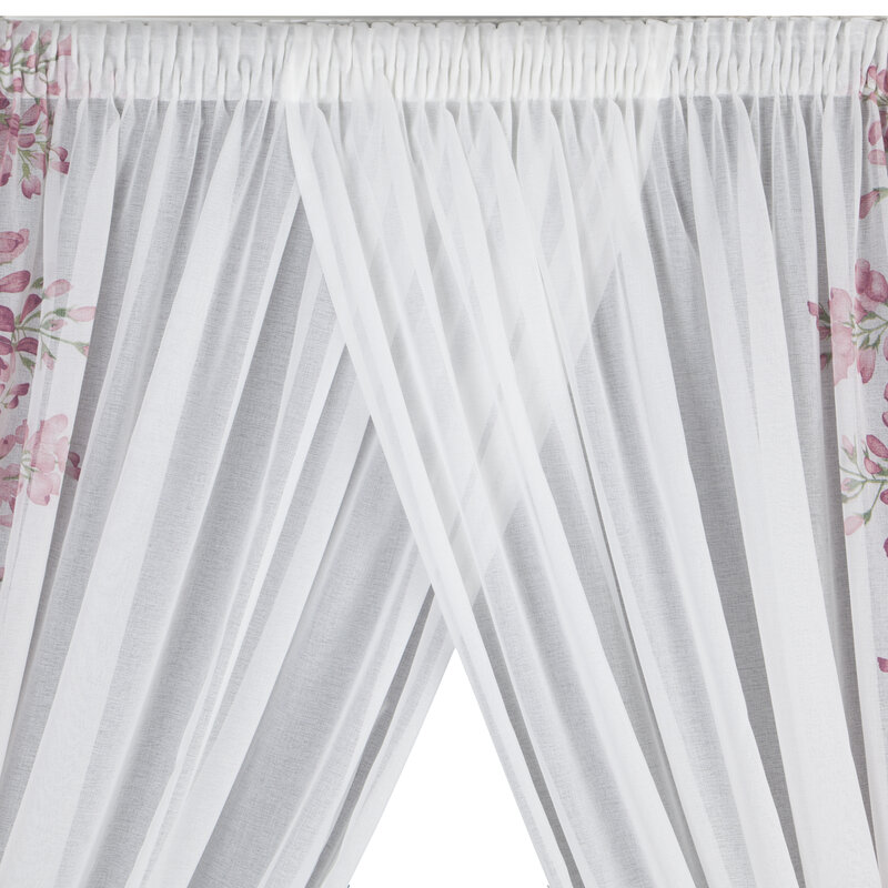 FIRANA GOTOWA JULIETA 1 NA TAŚMIE 400 X 250 CM BIAŁY