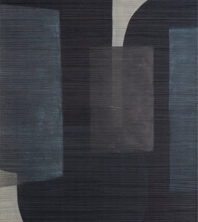 Obraz ręcznie malowany abstrakcyjny czarno-szary 80 X 100 cm – dodaje wnętrzu charakteru