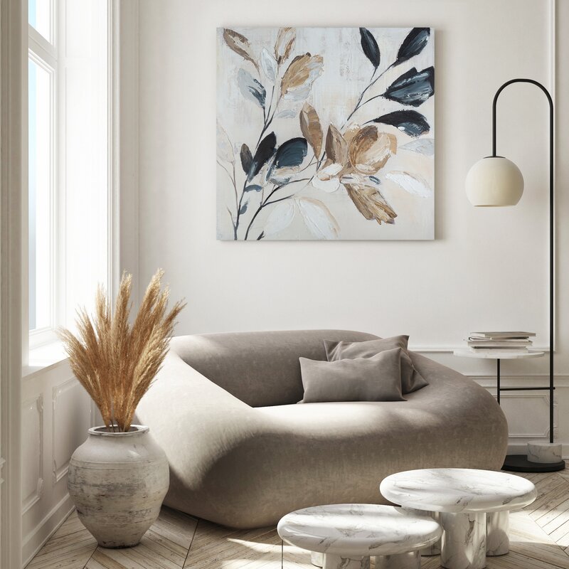 OBRAZ 691 80 X 80 CM KREMOWY