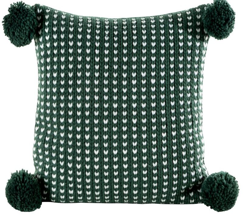 Poszewka świąteczna zielona 45 x 45 cm – idealna dekoracja