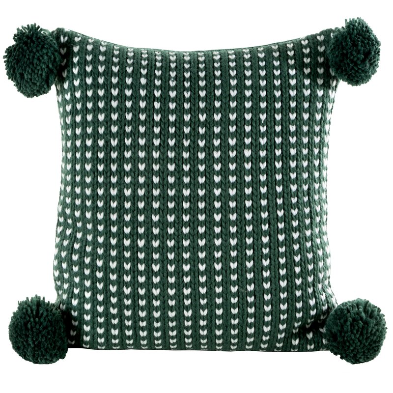 Poszewka świąteczna zielona 45 x 45 cm – idealna dekoracja