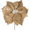 Kwiat świąteczny 255 srebrny O 25 X 14 cm – do świątecznych aranżacji