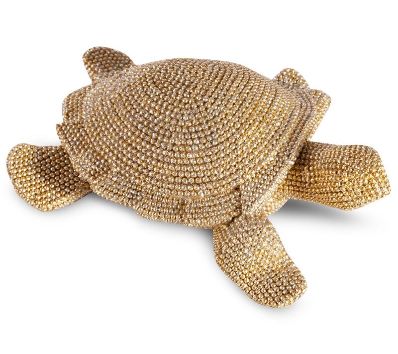 Figurka ceramiczna Eldo złota 14 x 12 x 5 cm – doda blasku wnętrzu