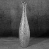 Wazon ceramiczny Riso srebrny fi 15 x 60 cm – idealny na kwiaty