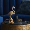 Figurka ceramiczna Liść złoty 17 x 6 x 27 cm – doda blasku wnętrzu