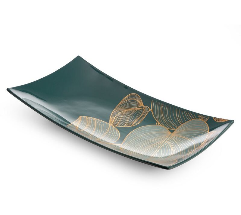 Patera ceramiczna LC/SALVIA3 szałwiowa 41x20x6 – do dekoracji stołu