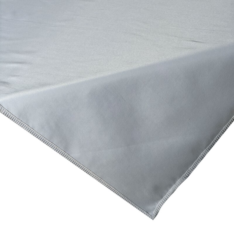 OBRUS DEKORACYJNY 80 X 80 CM POPIELATY E/SAVONA/SREB 80X80