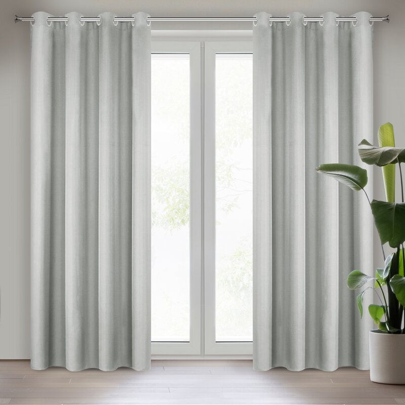 ZASŁONA GOTOWA D91 ADORE 140 X 250 CM STALOWY