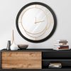 Zegar ścienny nowoczesny stalowy 60 x 5 cm – stylowy dodatek do salonu