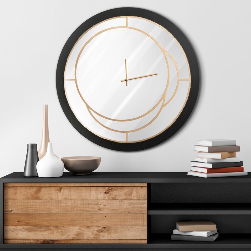 Zegar ścienny nowoczesny stalowy 60 x 5 cm – stylowy dodatek do salonu