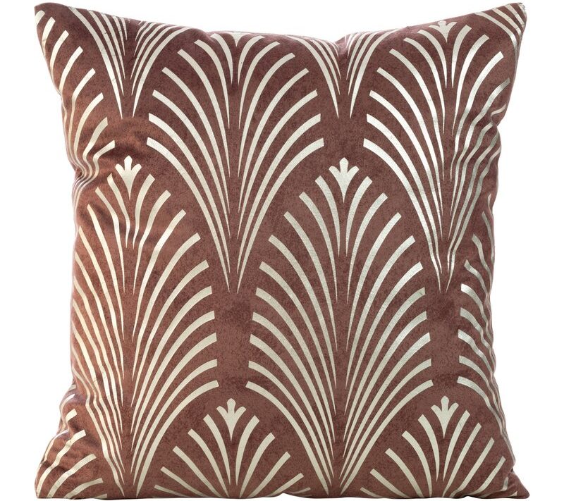 Poszewka Blink brązowa 45 x 45 cm – doda szyku wnętrzu
