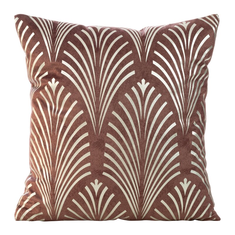 Poszewka Blink brązowa 45 x 45 cm – doda szyku wnętrzu