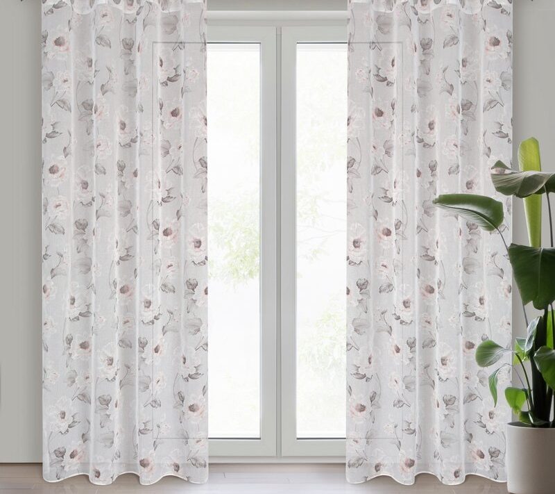 Firana gotowa Bessy biała 140 x 250 cm – rozjaśnia wnętrze