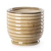 Doniczka ceramiczna jasnobrązowa fi 19 x 15 cm – wprowadza ciepło