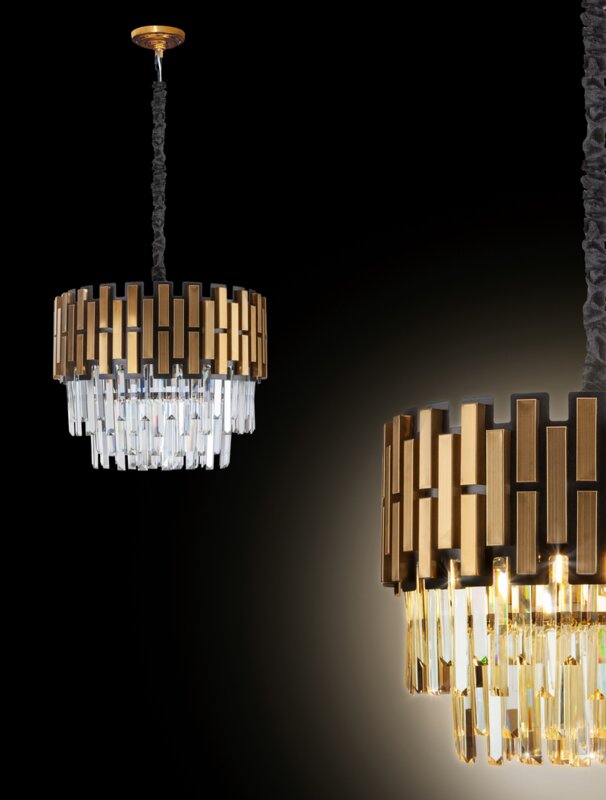 LAMPA EDNA (02) FI 50 X 40 CM ZŁOTY