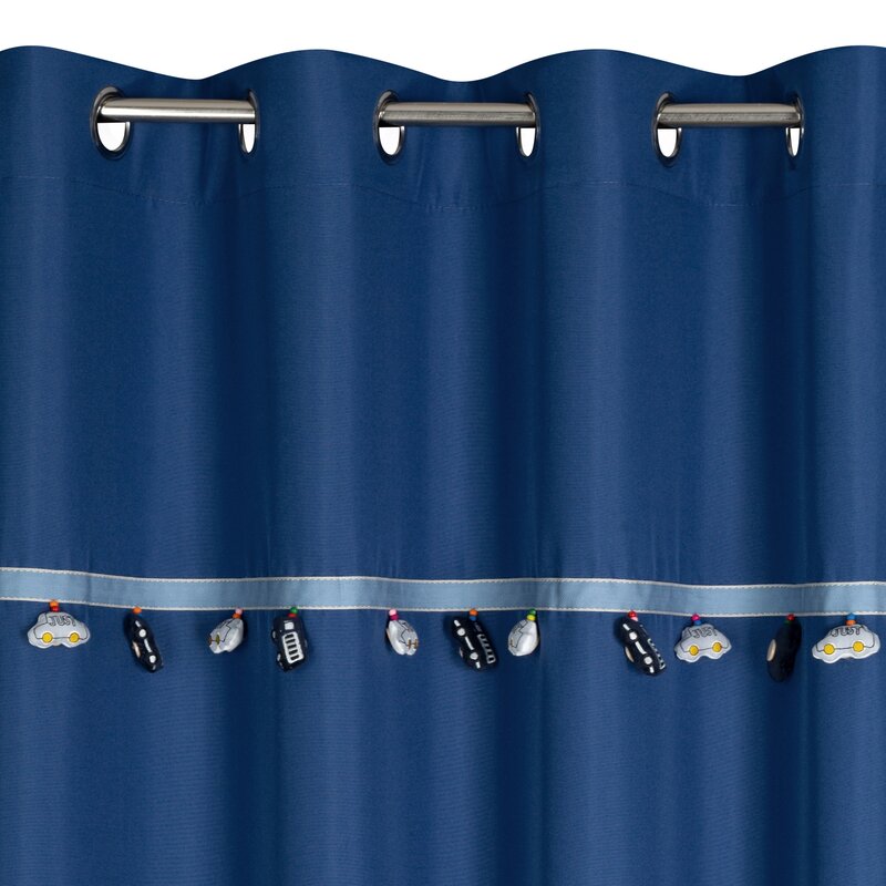 Zasłona gotowa Car 2 ciemnoniebieska 140 x 250 cm – zaciemnia pokój