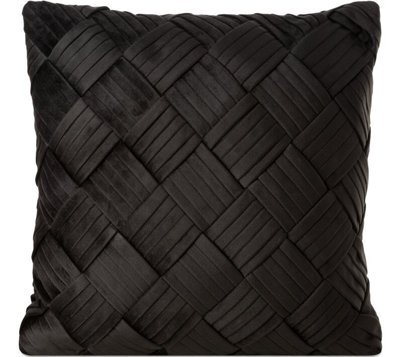 Poszewka velvet czarna 45 x 45 cm – doda przytulności