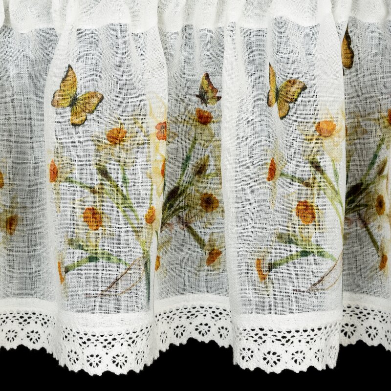 Zazdrostka gotowa Flora biała 150 x 30 cm – rozświetla wnętrze