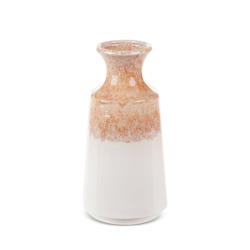 Wazon ceramiczny Ruben kremowy 16 x 31 cm – na suszone kwiaty