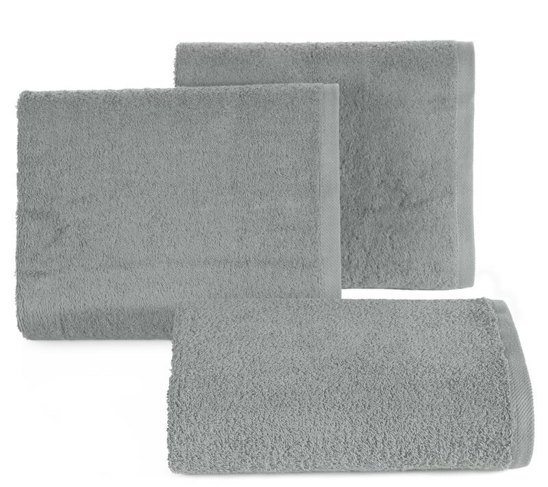 Ręcznik gładki stalowy 50 x 90 cm – miękki i chłonny