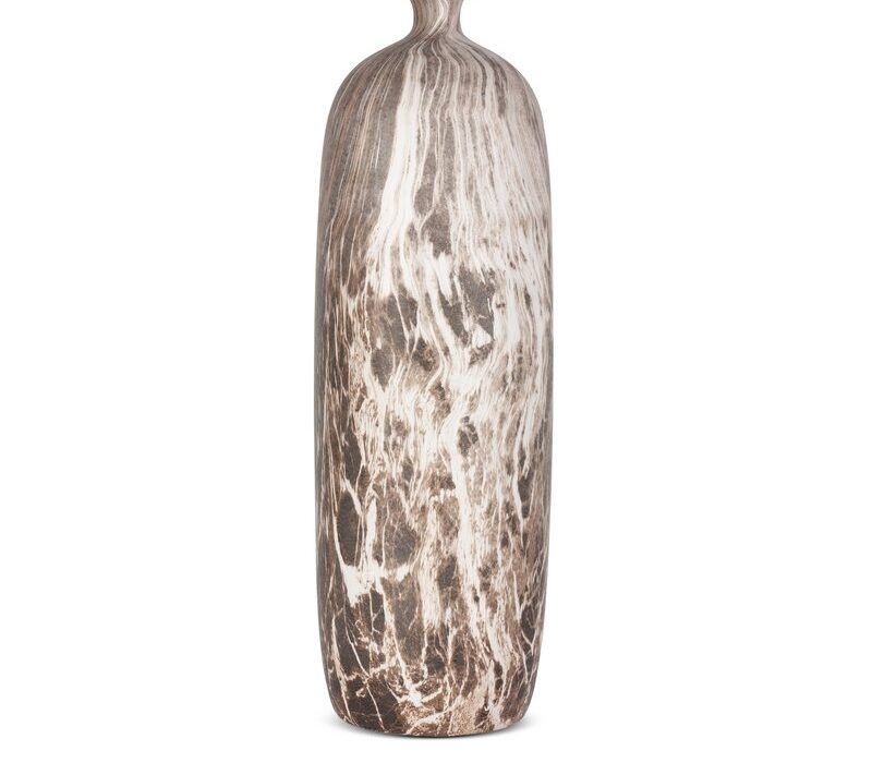 Wazon ceramiczny Marika brązowy 15 x 63 cm – idealny do salonu