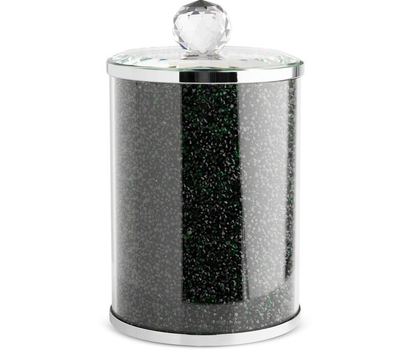 Wazon ceramiczny zielony fi 10 x 17 cm – na susze i kwiaty