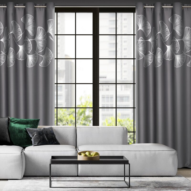 ZASŁONA GOTOWA HARMONY 140 X 250 CM GRAFITOWY