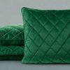 Poszewka velvet ciemnozielona 50 x 50 cm – dodatek do wnętrz