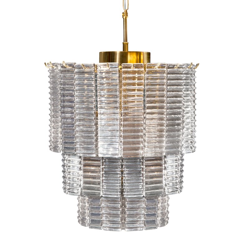 Lampa wisząca Dalia złota fi 42 x 50 cm – luksusowy blask