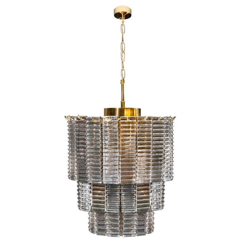 Lampa wisząca Dalia złota fi 42 x 50 cm – doda blasku wnętrzu