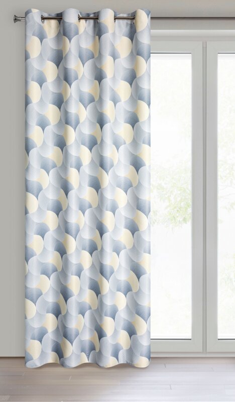 Zasłona gotowa szara 140 x 250 cm – zaciemnia pomieszczenie