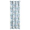 Zasłona gotowa LILLIE kremowa 140 X 250 CM – miękki welwet, wzór kwiatowy