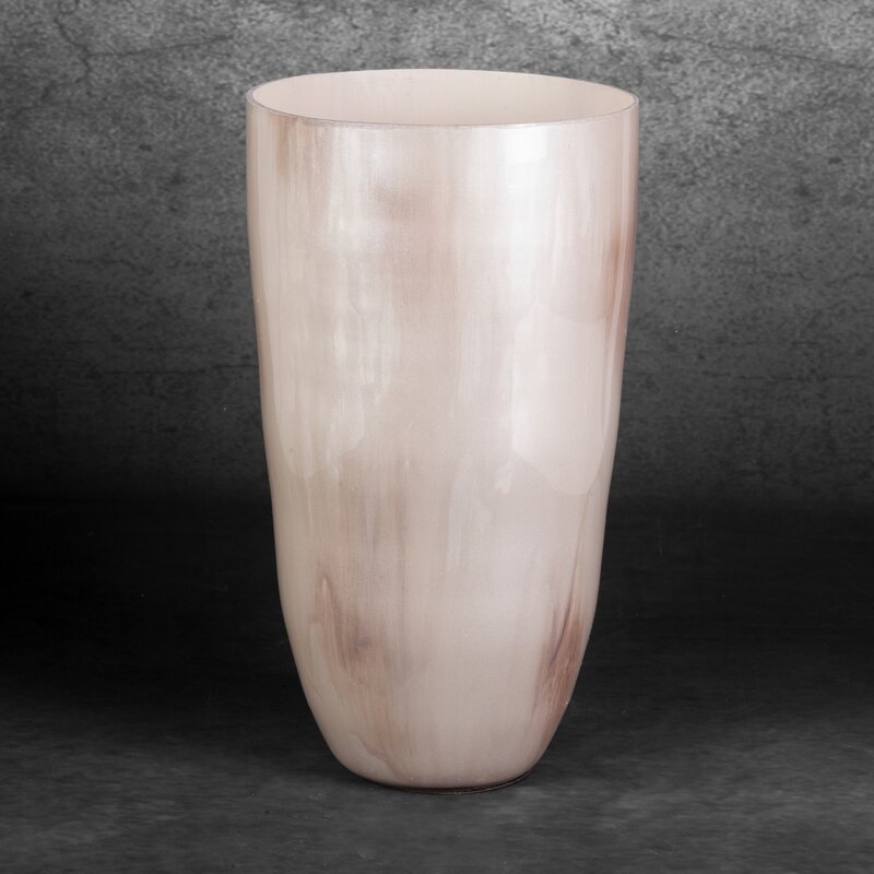 Wazon szklany Cardo kremowy 20 x 37 cm – na suszone kwiaty