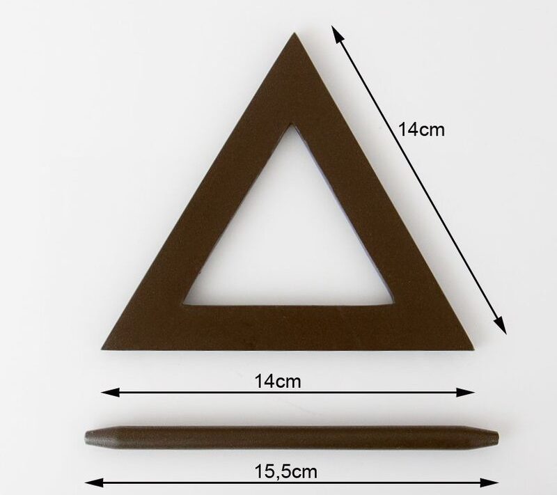 Upinacz dekoracyjny brązowy 14 x 14 cm – do firan i zasłon