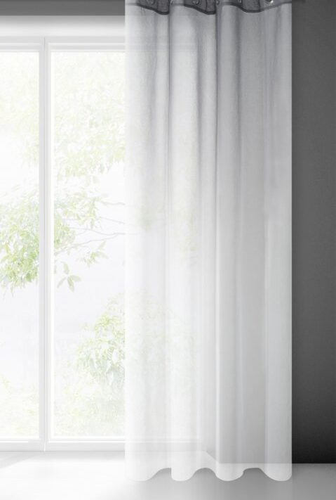 Zasłona gotowa Ravia biała 140 x 250 cm – rozświetla wnętrze