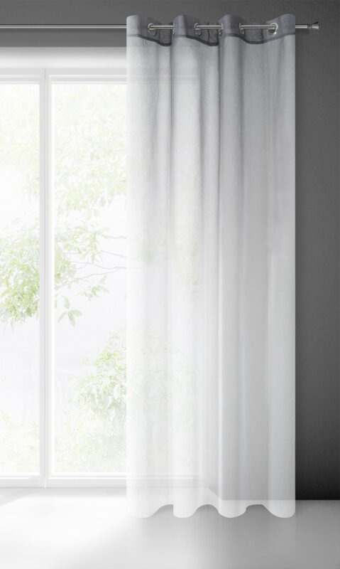 Zasłona gotowa Ravia biała 140 x 250 cm – rozświetla wnętrze
