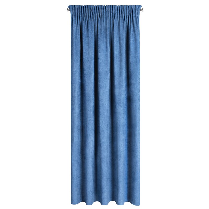 Zasłona gotowa AMAYA granatowa 140 x 250 cm – zaciemniająca i stylowa