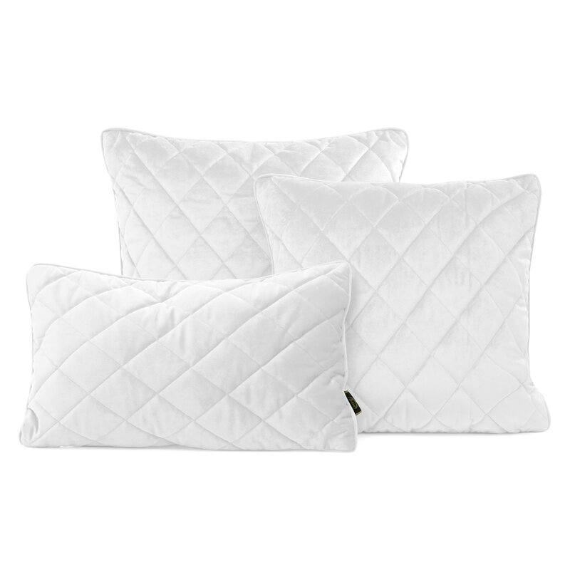 Poszewka Velvet biała 45 x 45 cm – wprowadzi luksus