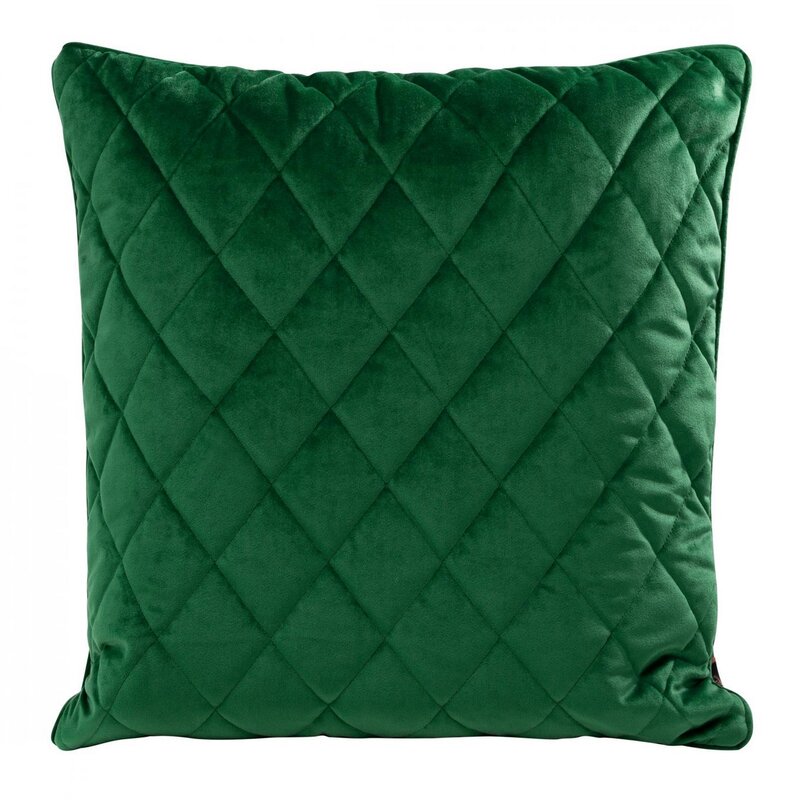 Poszewka velvet ciemnozielona 50 x 50 cm – dodatek do wnętrz