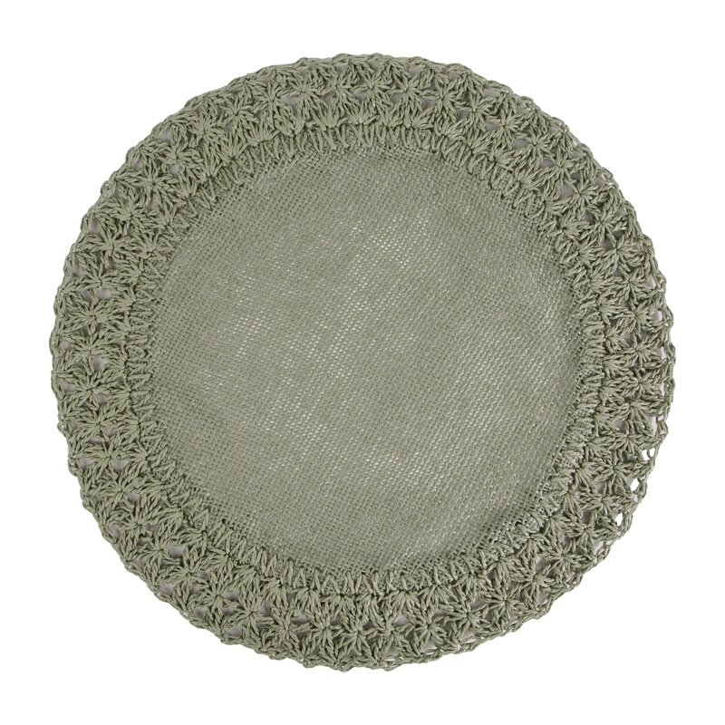 PODKŁADKA BOHO 11 FI 38 CM ZIELONY