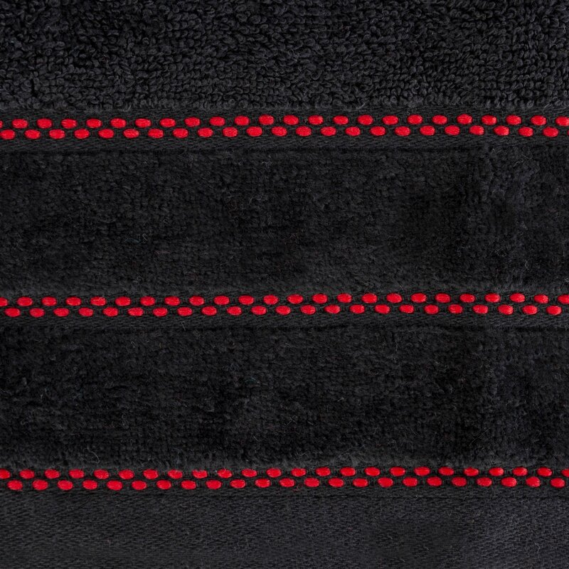 Ręcznik kąpielowy DONA czarny 50x90 cm – miękki i chłonny