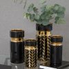 WAZON DEKORACYJNY MILANA3 (1) FI 13 X 30 CM CZARNY