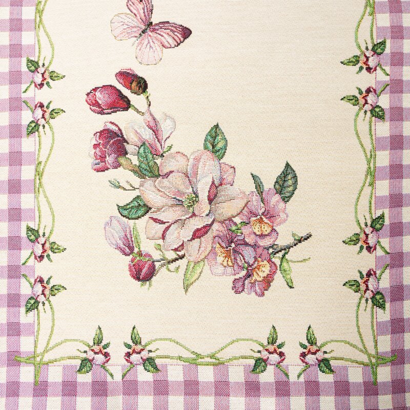 Obrus gobelinowy fioletowy 45x140 cm – doda uroku Twojemu wnętrzu