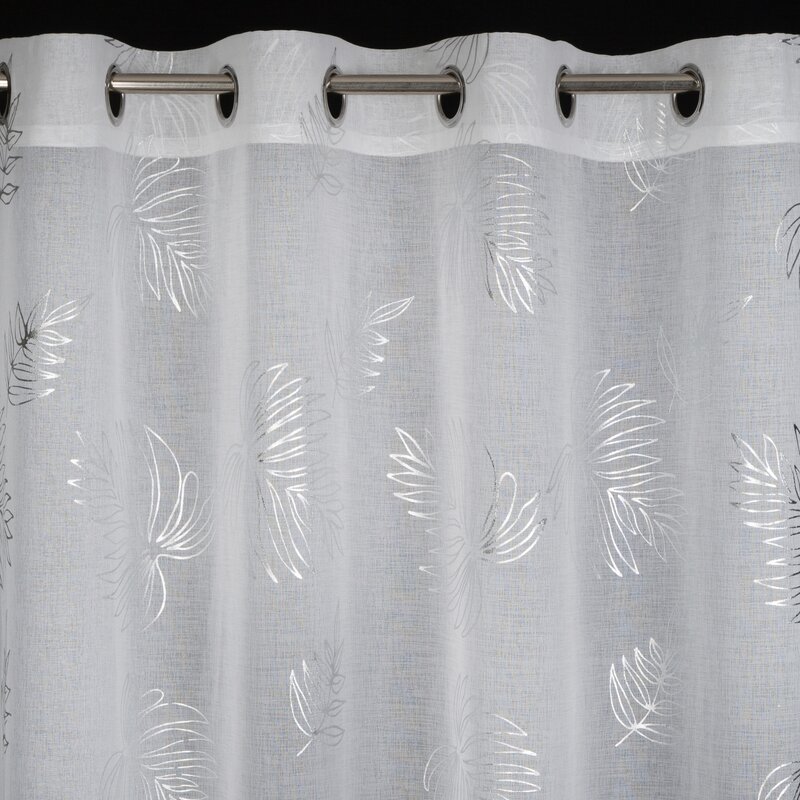 Firana gotowa Capri srebrna 140 X 250 CM – dodaje lekkości i blasku